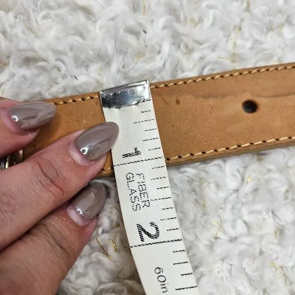 Brighton Vintage Multi-color Leather Belt with Conchos sz Large - Picture 8 of 8